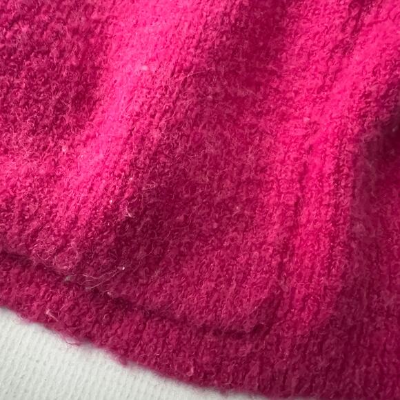 See U Soon Oversized Cardigan Sweater Women Size Medium Colorblock Tan Pink - Picture 3 of 9